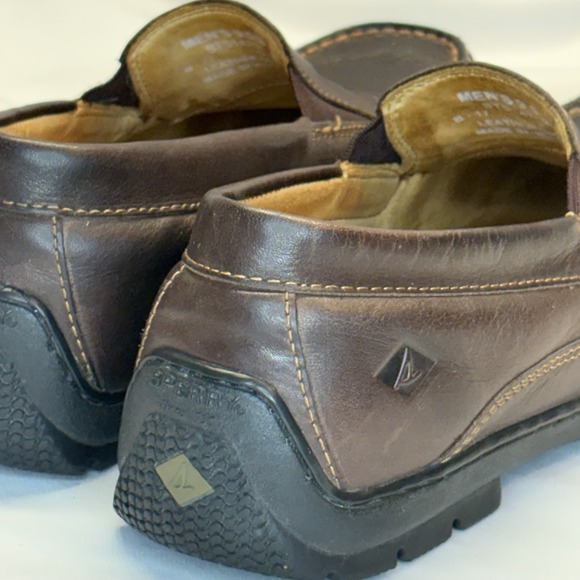 Sperry Gold Cup Men\'s 9.5 M Brown Leather Slip On Moc Toe Driving Loafers Casual main image 16